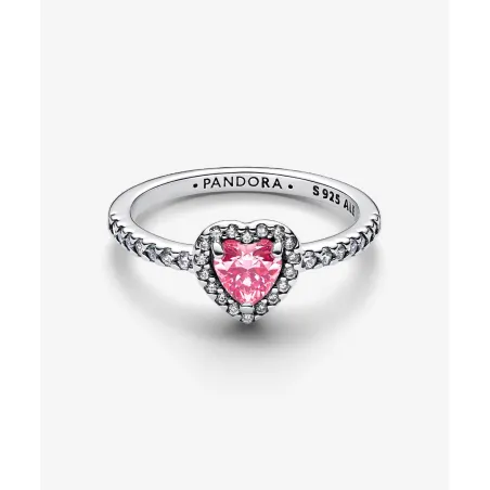 Anello Cuore rilievo Rosa mis.52 Donna Pandora