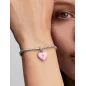Charm Pendente Lucchetto Cuore Rosa "Yours" in ceramica Pandora Charm Pendente Lucchetto Cuore Rosa "Yours" in ceramica Pandora