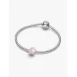 Charm Cubo Love Vetro di Murano Rosa Donna Pandora Charm Cubo Love Vetro di Murano Rosa Donna Pandora
