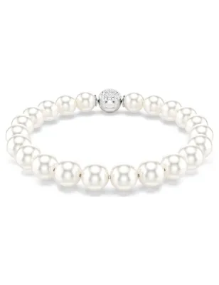 Bracciale Matrix, Crystal Pearl, Bianco Donna Swarovski