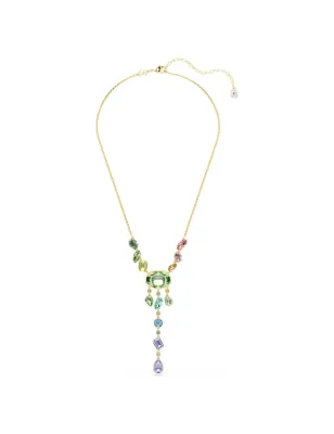 Collana a Y Gema, Multicolore, Placcato Color Oro Donna Swarovski - category_name - XDMG De Marchi Gianotti