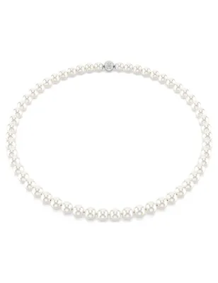 Collana Matrix, Crystal Pearl, Bianca Donna Swarovski