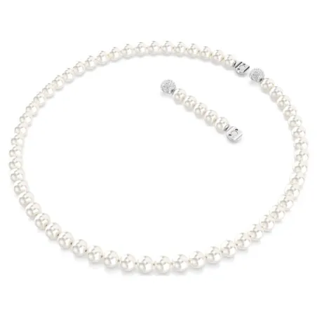 Collana Matrix, Crystal Pearl, Bianca Donna Swarovski