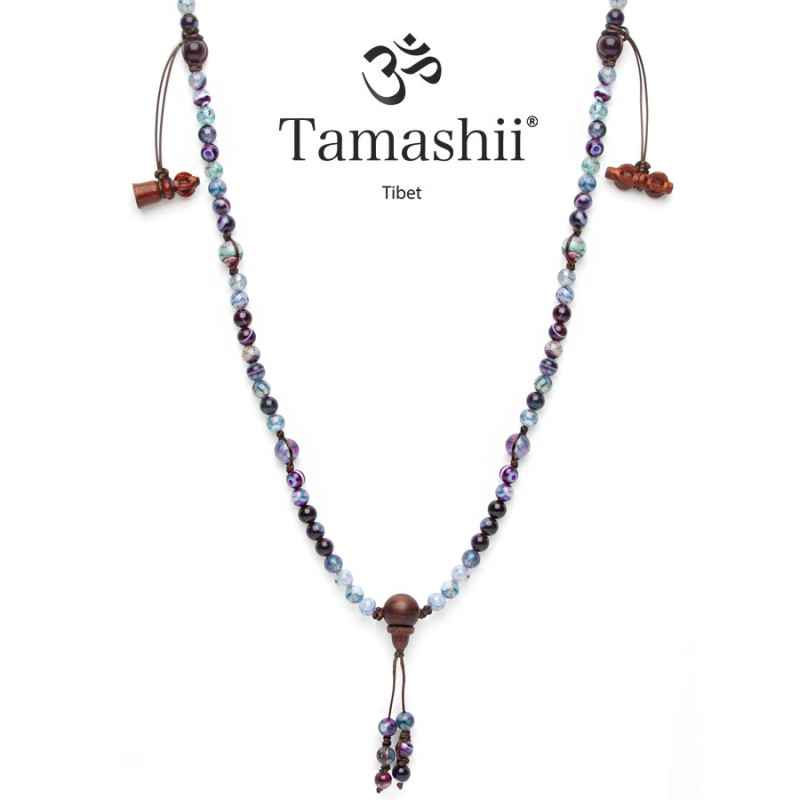 COLLANA AGATA AMARENA UOMO-DONNA TAMASHII MUDRA