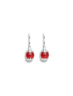 Orecchini Agata Amarena Argento 10mm EHST6-157 Donna Tamashii