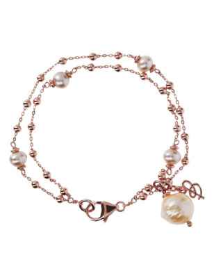 Bracciale ROSARIO MULTIFILO SFERE E PERLE Donna Bronzallure