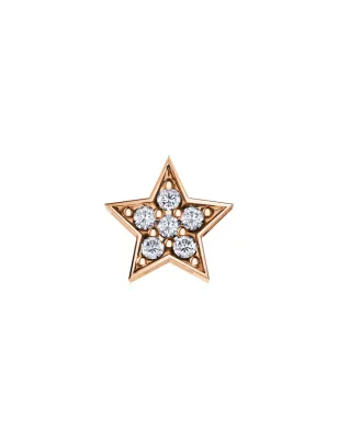 Elemento Stella Oro Rosa e Diamanti 0,03ct Donnaoro Elements