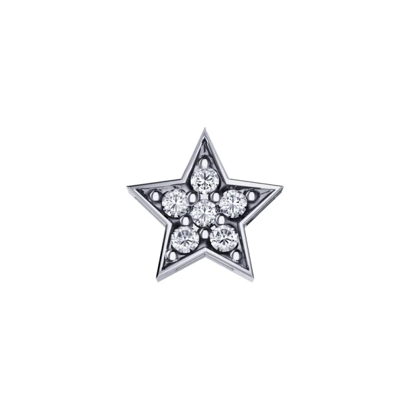 Elemento Stella Oro bianco e diamanti Donnaoro Elements