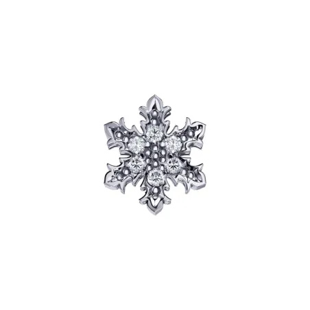 ELEMENTO BRACCIALE NEVE ORO BIANCO E DIAMANTI