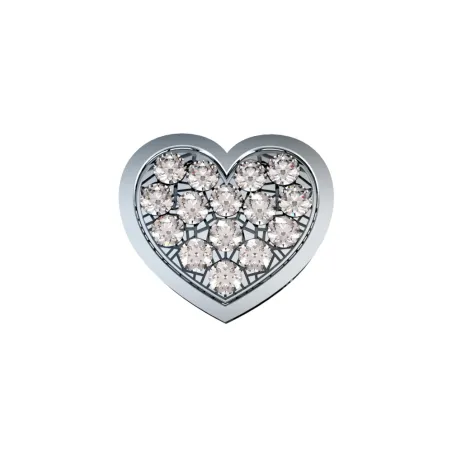 Elemento Cuore grande Oro bianco e Diamanti Donnaoro Elements