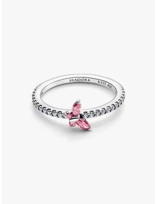 Anello Farfalla Luminosa Rosa mis.56 Donna Pandora