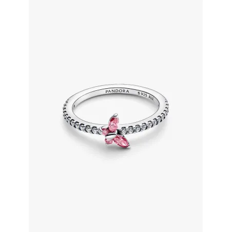 Anello Farfalla Luminosa Rosa mis.56 Donna Pandora