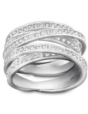Anello chevalier Spiral mis.50 Donna Swarovski