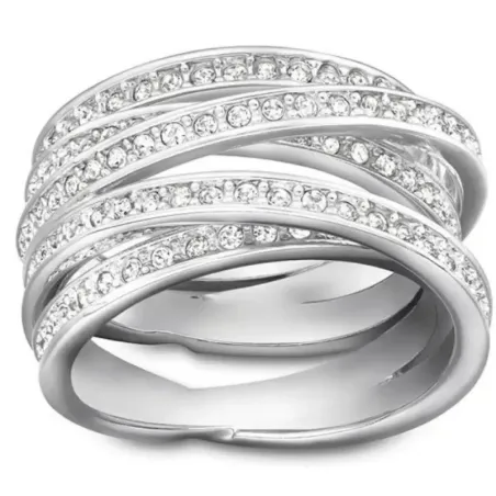 Anello chevalier Spiral mis.50 Donna Swarovski