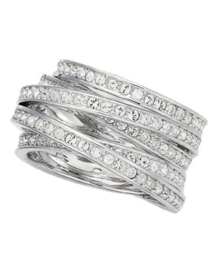 Anello chevalier Spiral mis.50 Donna Swarovski