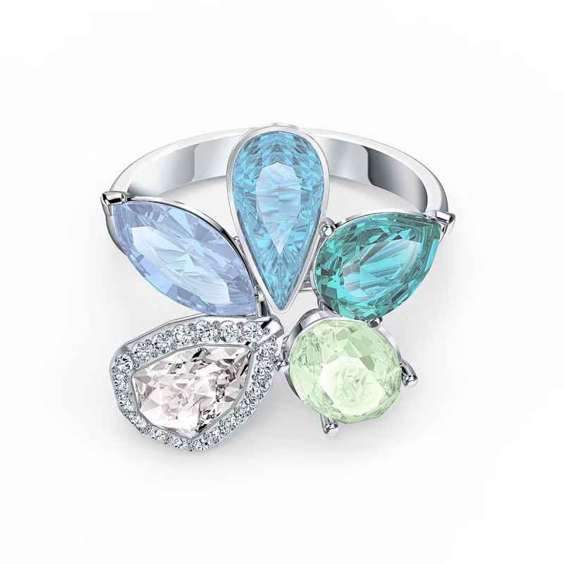 ANELLO SUNNY BLU VERDE MIS.52 DONNA SWAROVSKI 