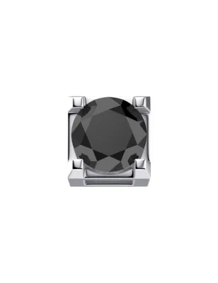 Elemento Griffe Oro Bianco e Diamante nero 0.05 ct Donnaoro