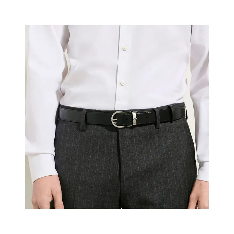 Cintura Reversibile 30mm Ferro Cavallo Meisterstück MB2223 Uomo Montblanc Cintura Reversibile 30mm Ferro Cavallo Meisterstück MB2223 Uomo Montblanc