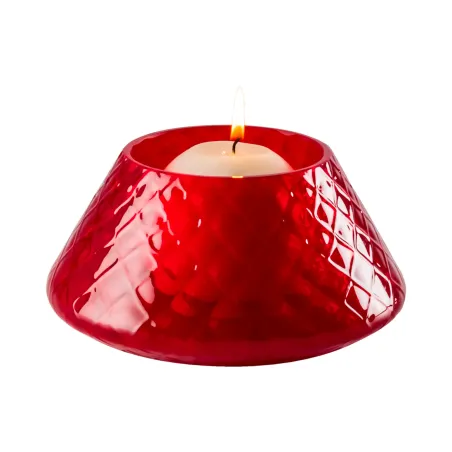 Lele portacandele rosso balloton ø18 h8 Murano Venini