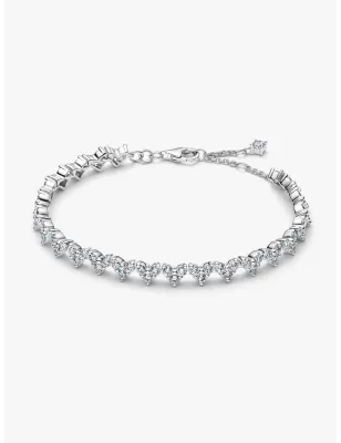 Bracciale Cuori con Tre Pietre cm.20 Donna Pandora