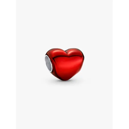 Charm Cuore Metallico Rosso Donna Pandora