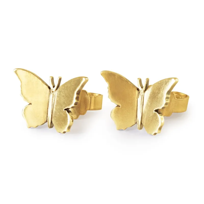 Orecchini Ali di Farfalla Placcato Oro Donna Trollbeads