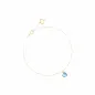 Bracciale 18KT cuore nudo blu Donna Maman et Sophie 