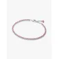 Bracciale Tennis con Pietre Rosa Piccole cm.18 Donna Pandora Bracciale Tennis con Pietre Rosa Piccole cm.18 Donna Pandora