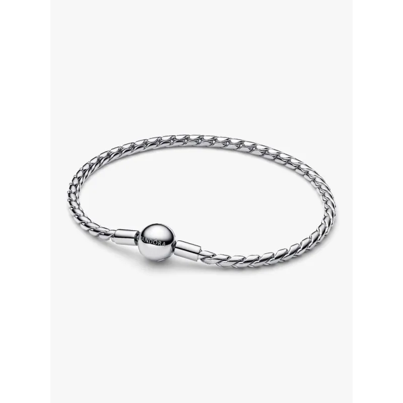 Bracciale Maglia Spiga con Chiusura a Sfera cm.19 Donna Pandora Bracciale Maglia Spiga con Chiusura a Sfera cm.19 Donna Pandora