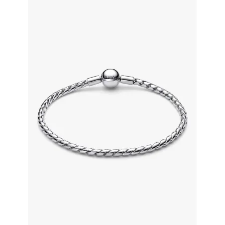 Bracciale Maglia Spiga con Chiusura a Sfera cm.19 Donna Pandora