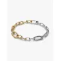 Bracciale Maglia Link Dorato e Argento cm.15 Donna Pandora