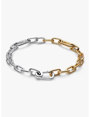 Bracciale Maglia Link Dorato e Argento cm.15 Donna Pandora