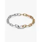 Bracciale Maglia Link Dorato e Argento cm.15 Donna Pandora