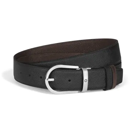 Cintura reversibile 35mm ferro cavallo MB222145 Donna Montblanc