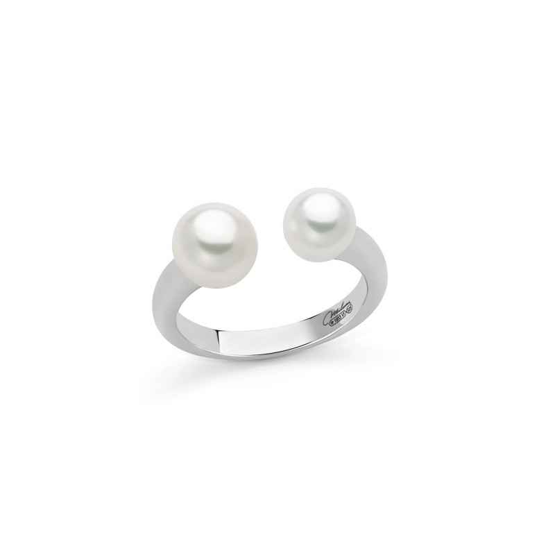 Anello argento perle Oriente Miss Italia PLI1707B Donna Miluna