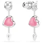 Orecchini Pendenti Idyllia, Cuore con Freccia Placcato Rodio Donna Swarovski