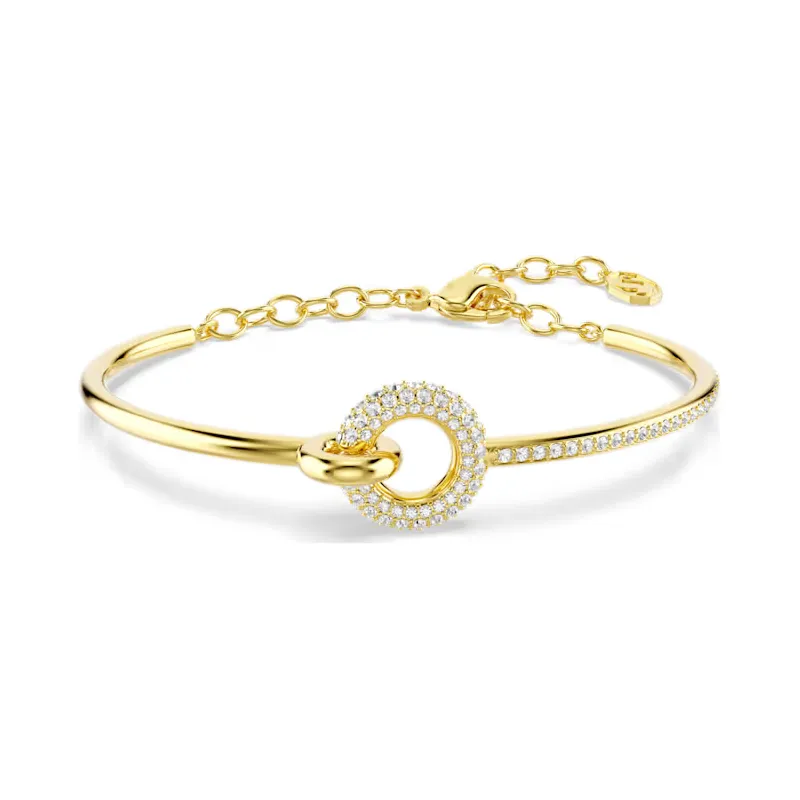 Bracciale Rigido Dextera, Placcato Color Oro Donna Swarovski