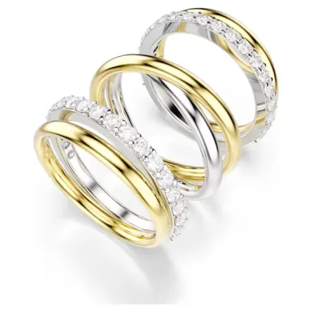 Anello Cocktail Hyperbola, Mix di Finiture mis.55 Donna Swarovski