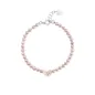 Bracciale di Perle Rosa con Cuore Donna Roberto Giannotti