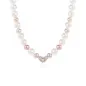 Collana di Perle Bianche e Rosa con Cuore e Zirconi Donna Roberto Giannotti Collana di Perle Bianche e Rosa con Cuore e Zirconi Donna Roberto Giannotti
