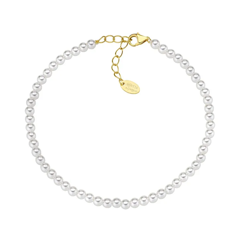 Bracciale con Perle di Cristallo 3 mm Donna Amen