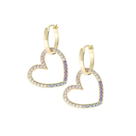 Set Collana e Orecchini Due Cuori Rainbow Donna Amen