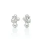 Orecchini argento perle topazi bianchi PER2893 Donna Miluna