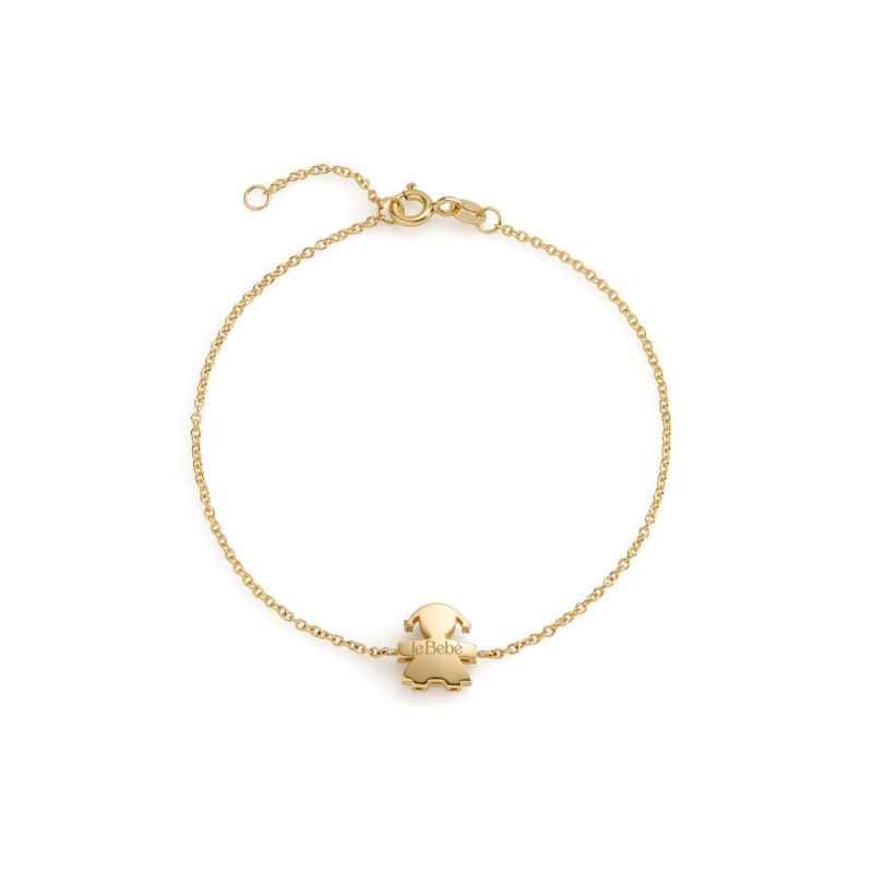 Bracciale oro 18kt sagoma bimba LBB907 Donna Le Bebe'