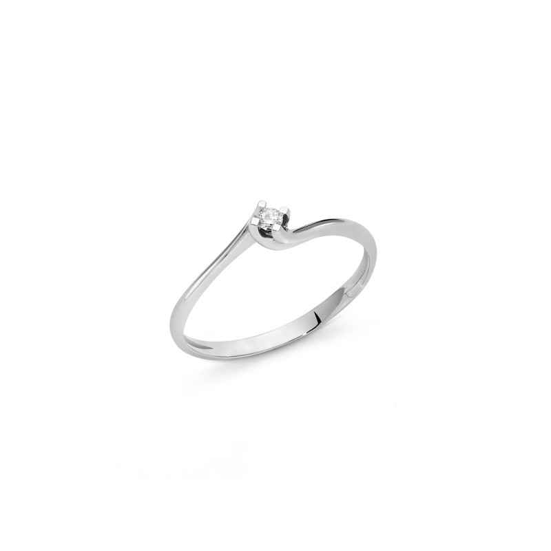 Anello solitario diamante 5pt G SI LID5180-005G7 Donna Miluna