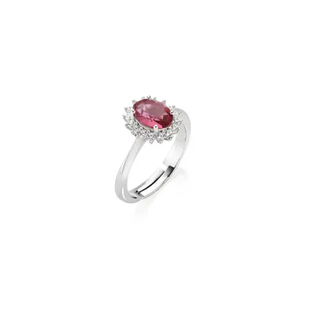 Anello Mini Royal Lady con Zircone Rosso Ciliegia m.10/14 Donna Amen
