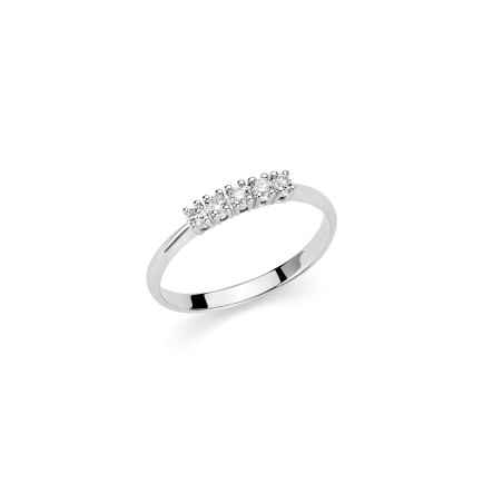 Anello riviera 5 diamanti 45pt G SI LID3228-045G7 Donna Miluna
