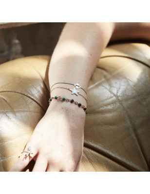 BRACCIALE CON MAGLIE E MALACHITE DONNA MAMAN ET SOPHIE - category_name - XDMG De Marchi Gianotti