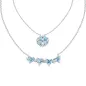 Collana Quadricuore Magnetico Acquamarina Donna Amen