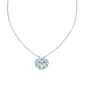 Collana Quadricuore Magnetico Acquamarina Donna Amen